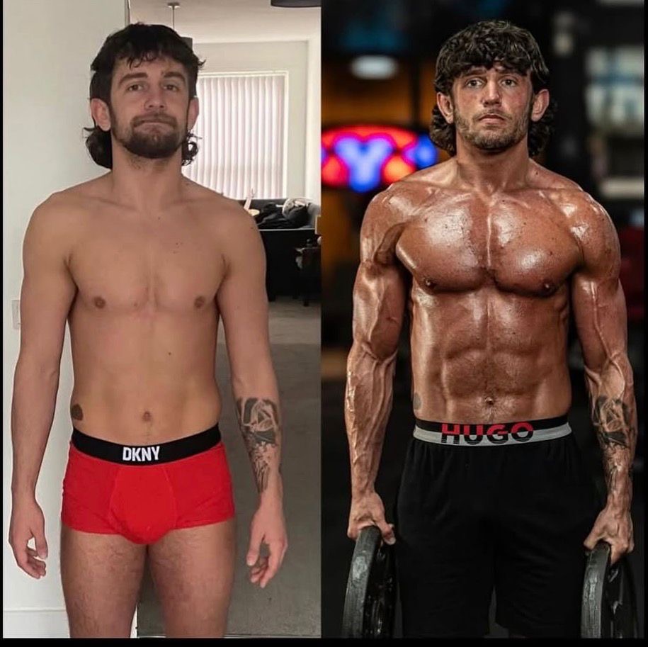 Client before and after 12-week transformation